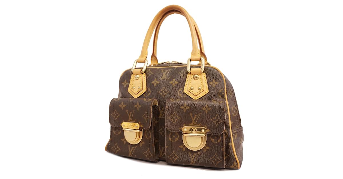 Louis Vuitton Manhattan vuitton bag Brown Cloth ref.87802 - Joli