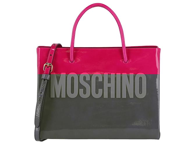 トートバッグ MOSCHINO Women Messenger Bags 753280021222 Pink Moschino Nylon Logo Tote Bag Pink ref.651075 - Joli Closet