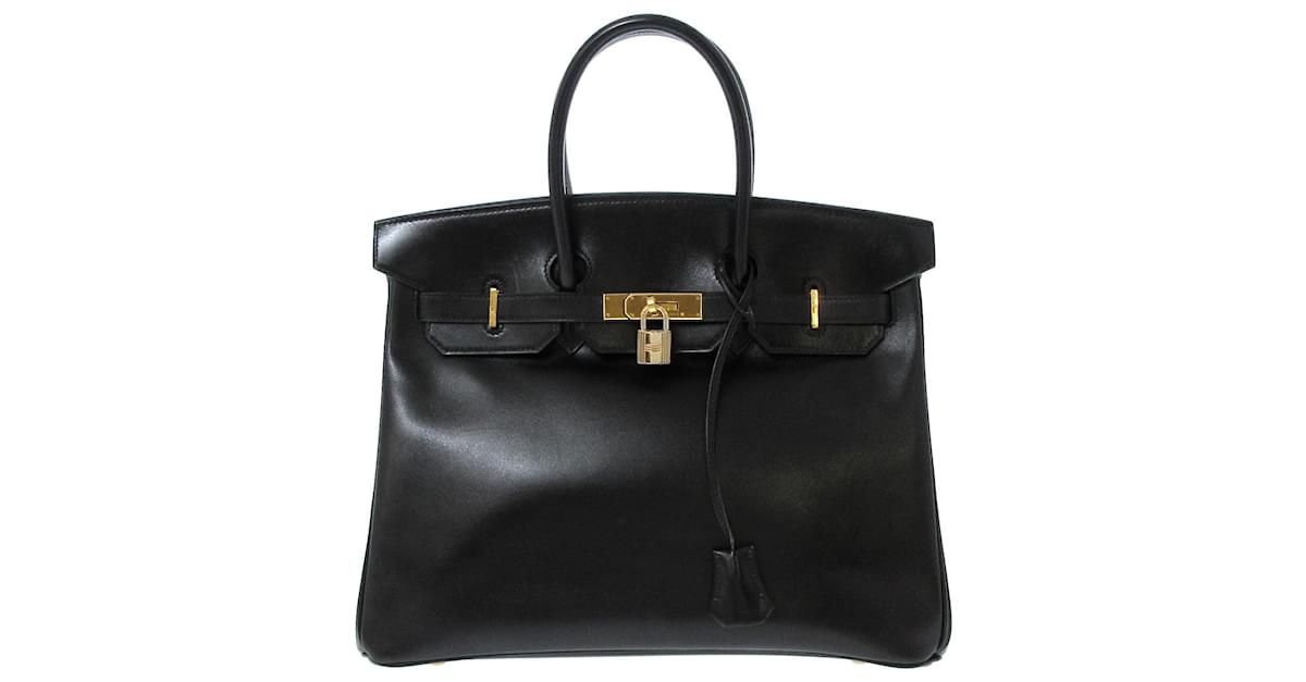 Hermès Birkin 35 Black Pony-style calfskin ref.653615 - Joli Closet