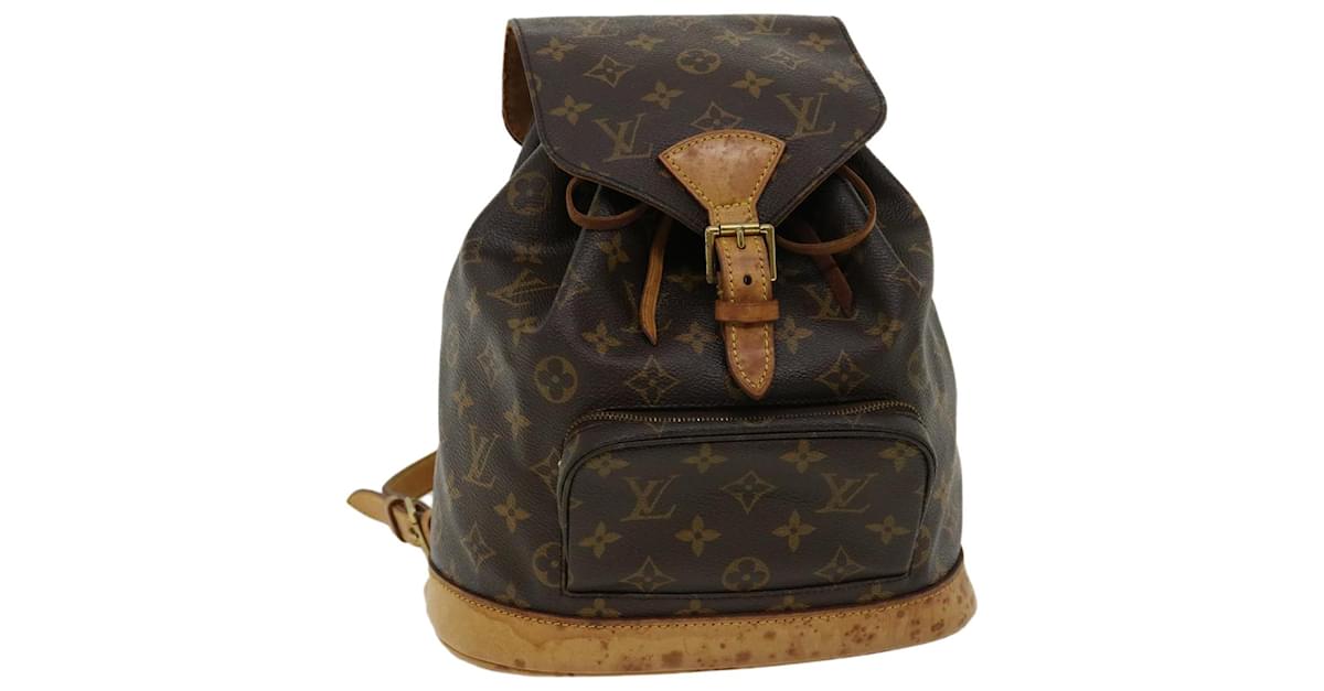 Auth LOUIS VUITTON Montsouris MM M51136 Monogram SP0958 Backpack