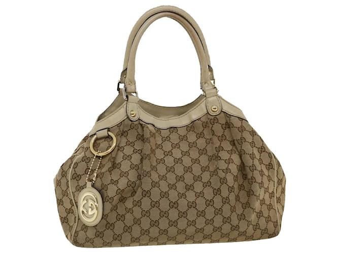 GUCCI GG Canvas Hand Bag Beige Auth yt903 ref.653949 - Joli Closet