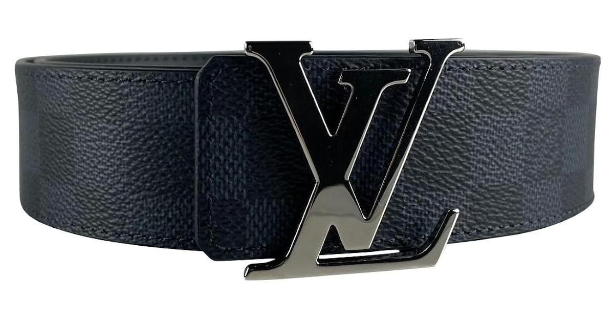 Louis Vuitton LV Initiales 35mm Reversible Belt, Grey, 95