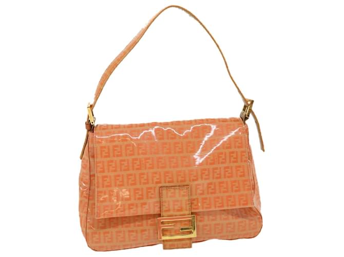FENDI Zucchino Mamma Baguette Shoulder Bag Coated Canvas