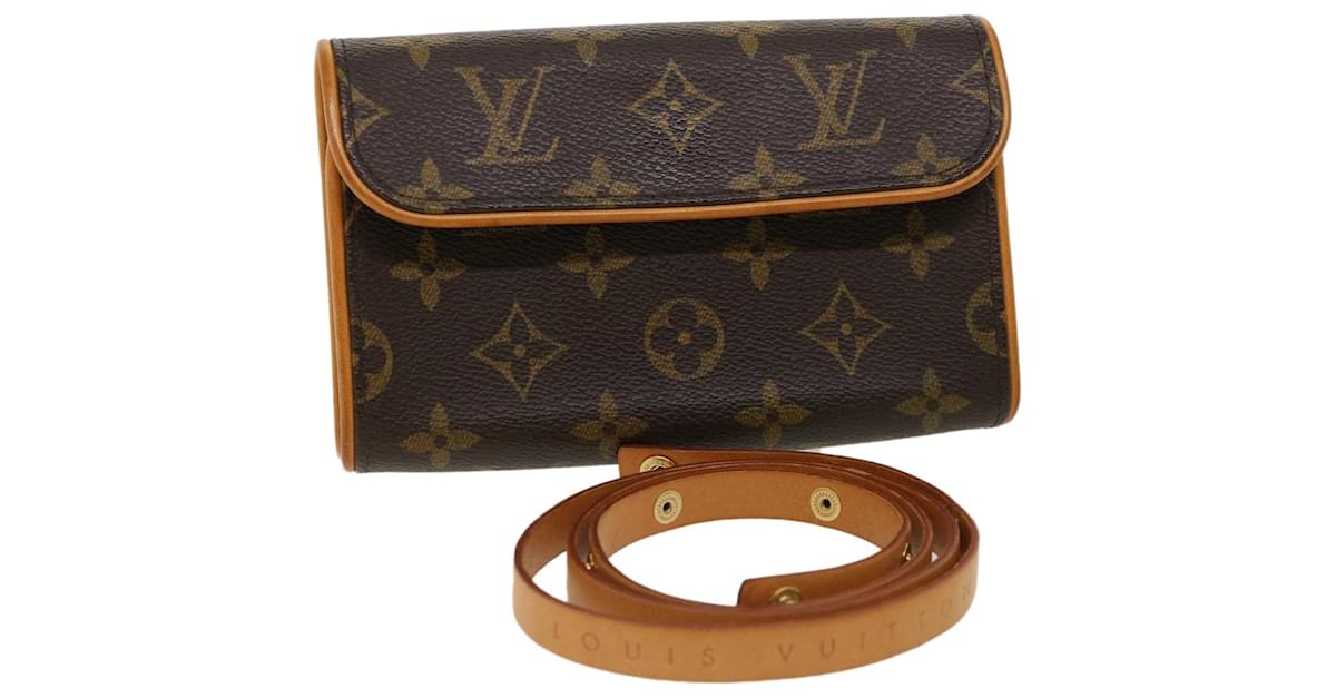 LOUIS VUITTON Monogram Pochette Florentine Waist bag M51855 LV Auth ar9909B