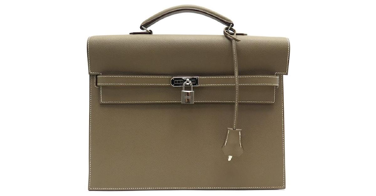 Hermès NEW HERMES KELLY DEPECHES BAG 34 TOGO LEATHER ETOUPE SELLIER  BRIEFCASE BAG Taupe ref.657897 - Joli Closet