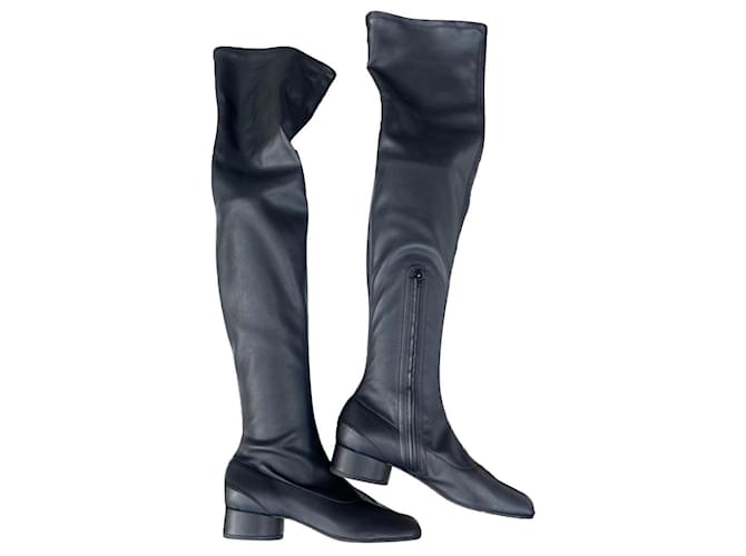 Maison Martin Margiela Tabi Black Leather ref.658244 - Joli Closet