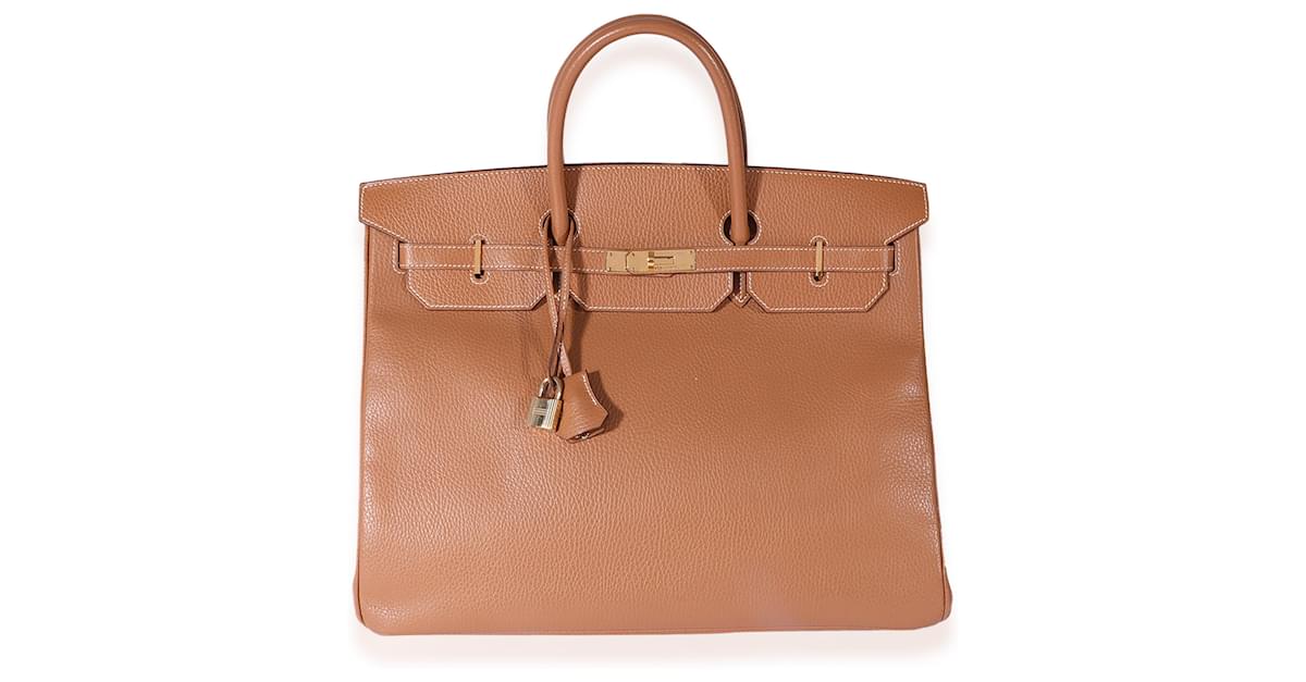 Hermès Hermes Natural Ardennes Birkin 40 Ghw Brown ref.614031