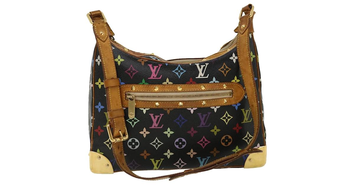 Louis Vuitton Boulogne Black Multicolor Monogram Canvas Shoulder Bag  LIMITED ED.