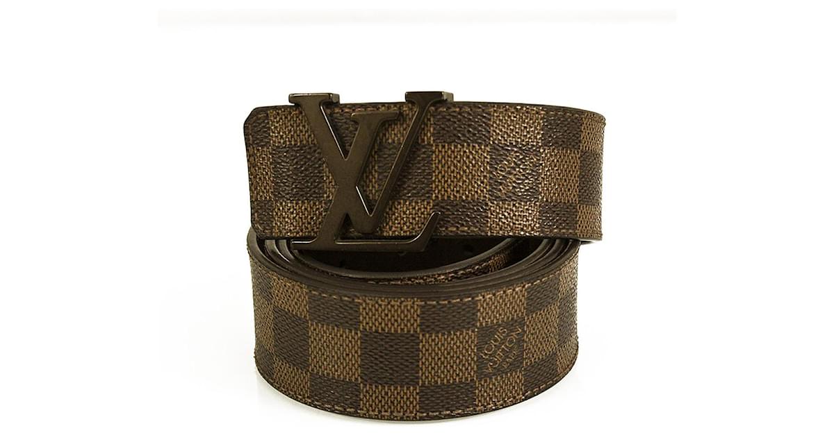 Louis Vuitton - LV Initials 40mm Reversible Belt - Damier Canvas - Brown - Size: 110 cm - Luxury