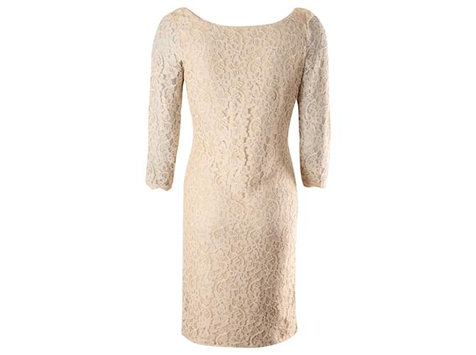 dvf zarita lace dress Diane von Furstenberg Zarita Lace Dress - Beige