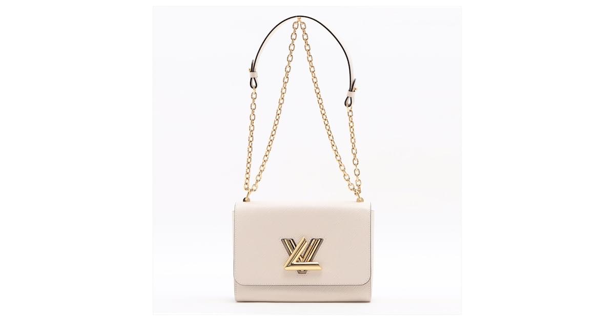 Louis Vuitton Epi Twist MM Epi Quartz Beige Leather ref.664669 - Joli Closet