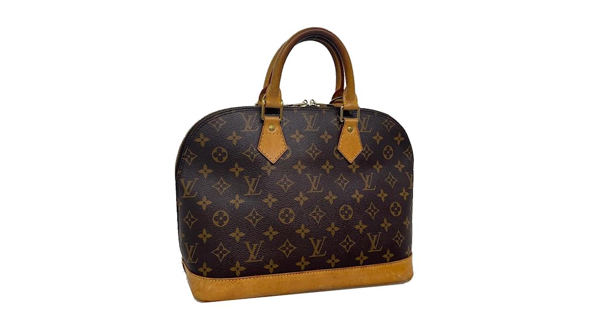 LOUIS VUITTON Monogram Alma Hand Bag M51130 LV Auth 45201 Cloth