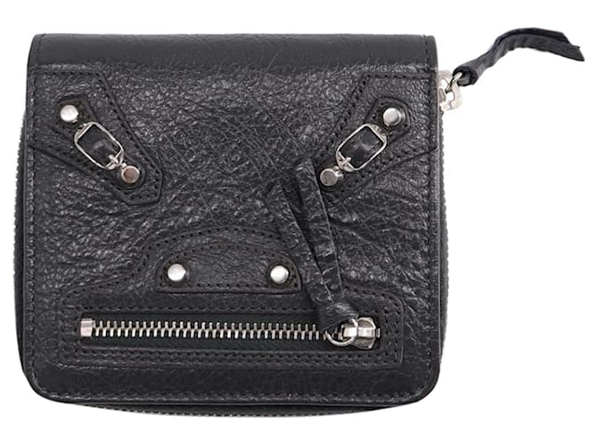 Balenciaga Classic City Wallet in Black Leather ref.666562 - Joli