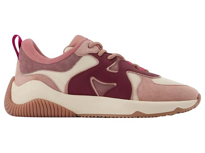 Hogan H597 Allacciato H Sneakers in Multicolor Leather