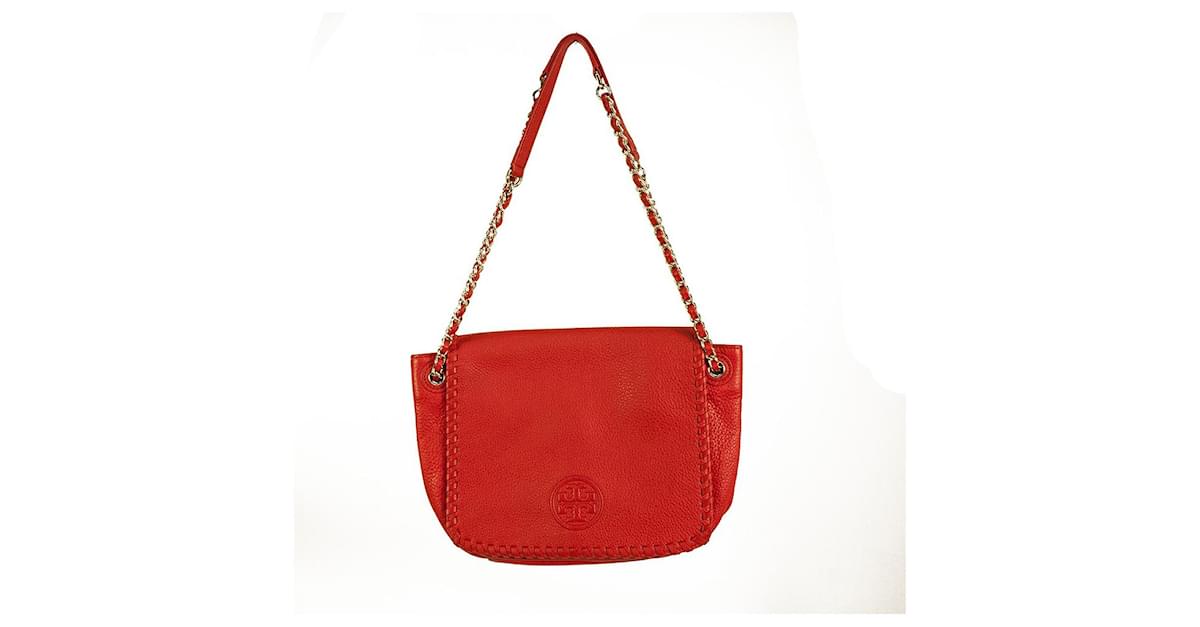 Offers Tory Burch Marion Leather Flap Shoulder Bag