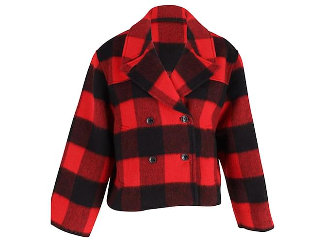 Gingham Double Breasted Jacket