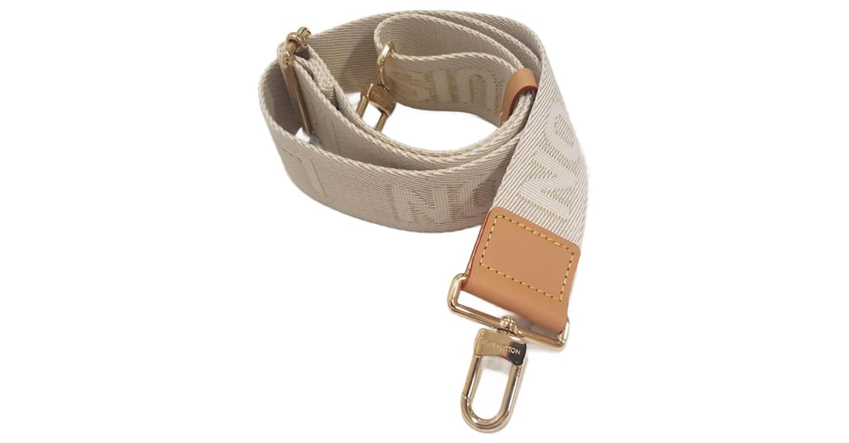 PreOrderAuthentic Louis Vuitton Leather Shoulder Strap Beige 46.9