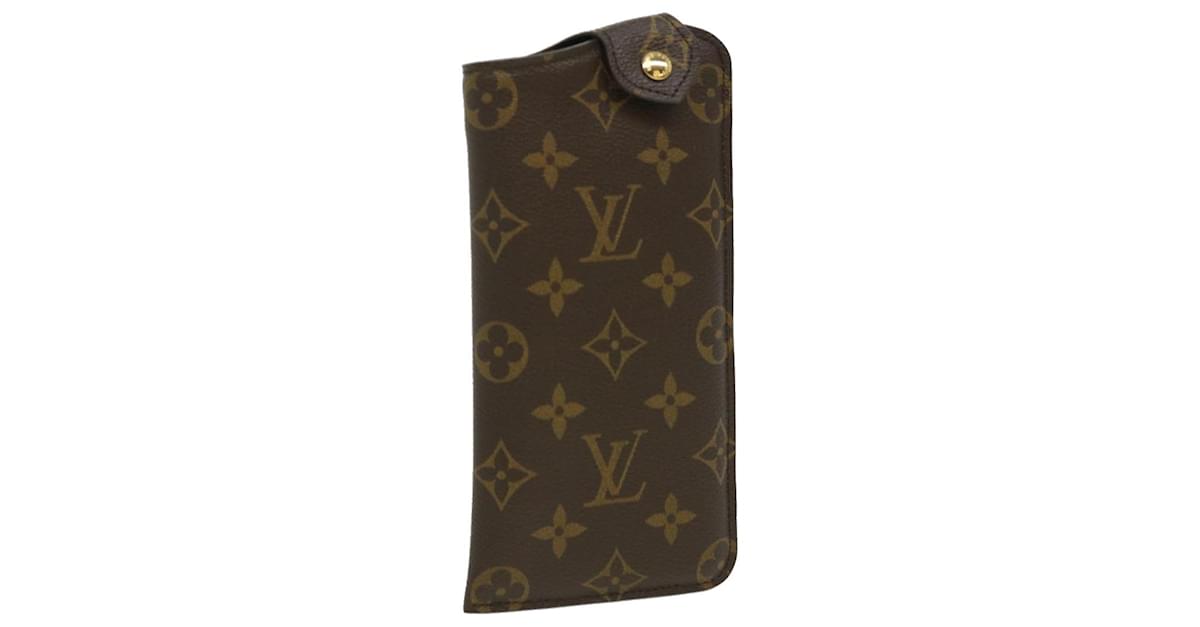 LOUIS VUITTON Monogram Etui Lunette MM Glasses Case M66544 LV Auth