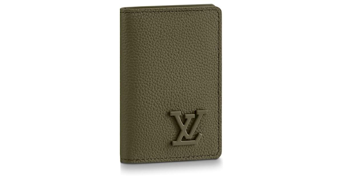 Multiple Wallet - Luxury LV Aerogram Green