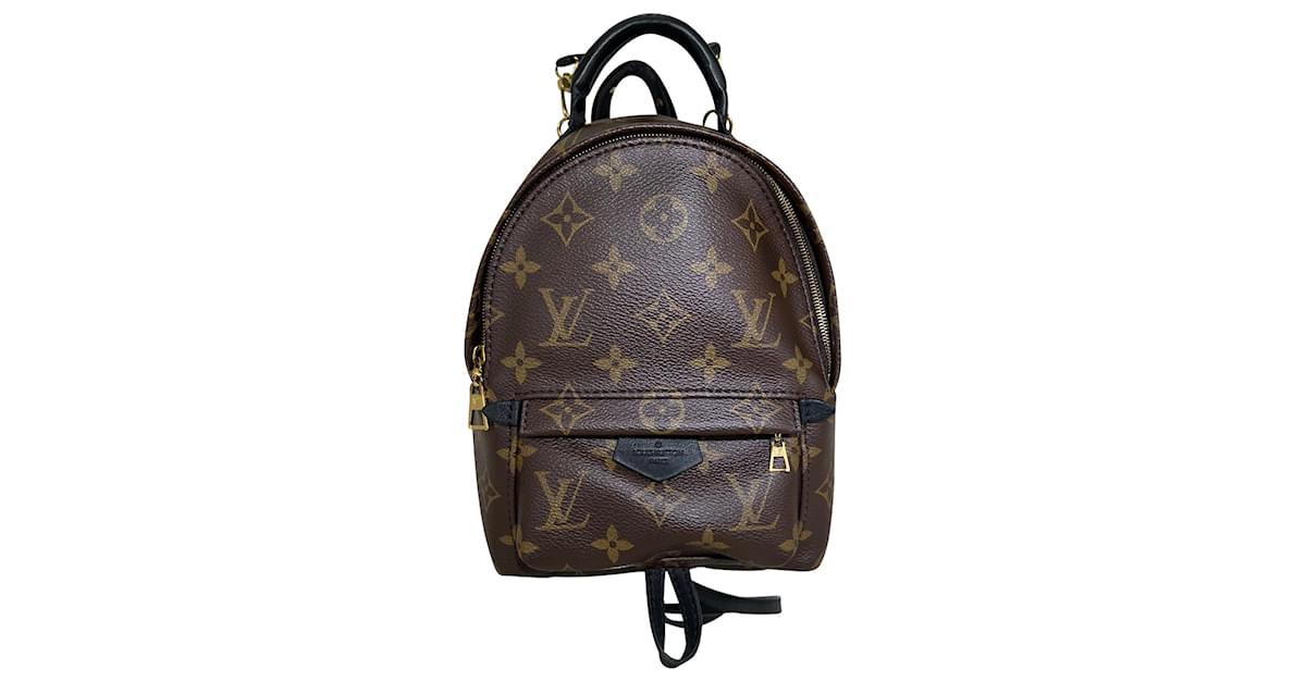 Louis Vuitton Palm Springs Mini Monogram Canvas Backpack Travel School  M41562 Preowned Brown Cloth ref.673921 - Joli Closet