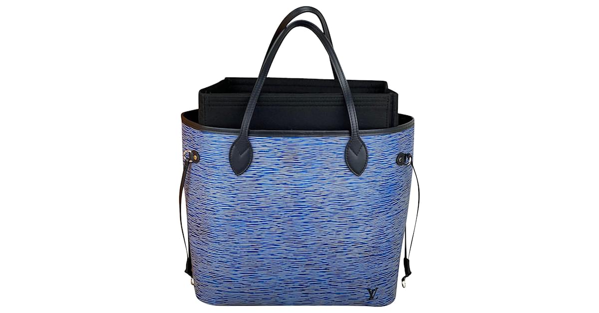 LOUIS VUITTON Neverfull MM Epi Leather Bleu Denim Tote Shoulder Bag W/Added  Insert M51053 Pre owned Blue ref.673995 - Joli Closet