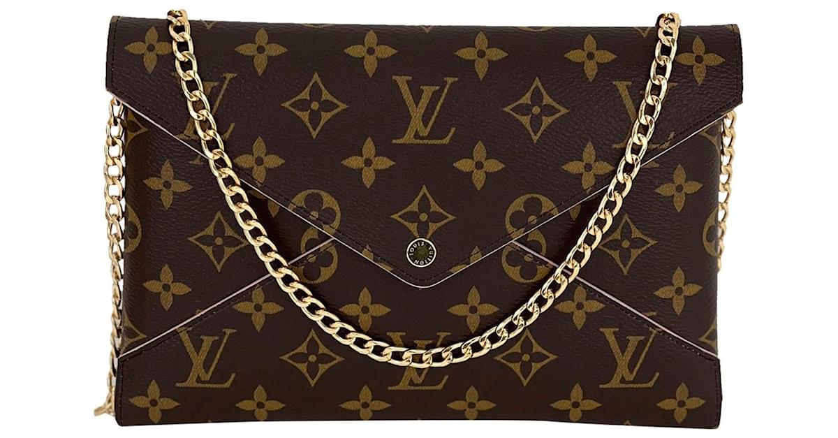 Pre-owned Louis Vuitton Pochette Insert Kirigami Monogram Medium Brown