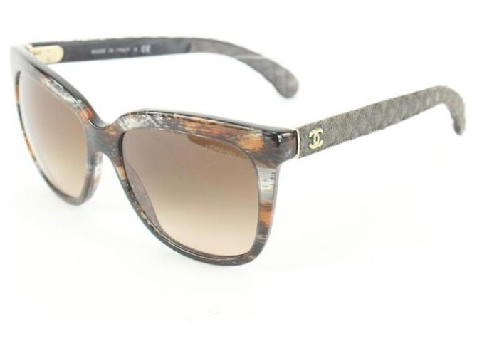 Chanel 5343 Acetate Frame and Denim CC Quilted Sunglasses  display picture 2