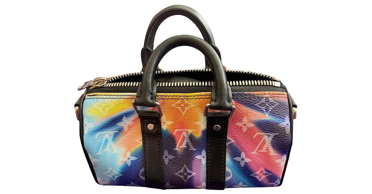 Keepall Xs sunset tie-dye starburst bag clutch sling Louis Vuitton monogram  lv Leather ref.674417 - Joli Closet