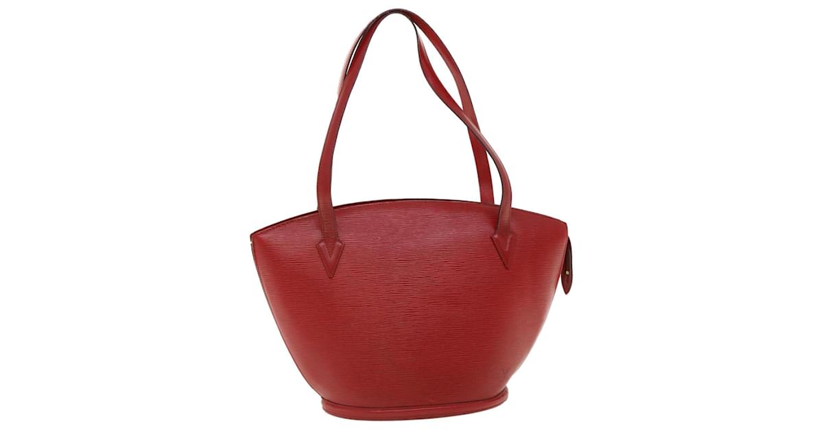 Louis Vuitton Red Epi Leather Saint Jacques Top Handle Bag