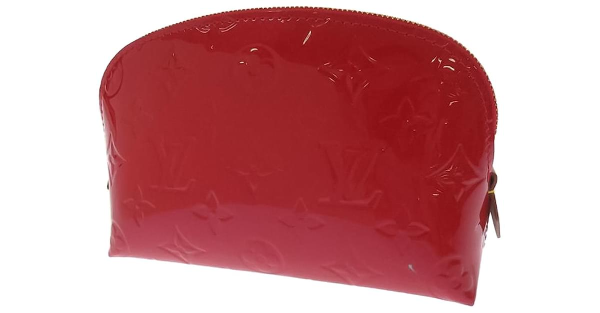 Louis Vuitton Red Vernis Trousse Cosmetic Pouch Leather Patent leather  ref.165796 - Joli Closet