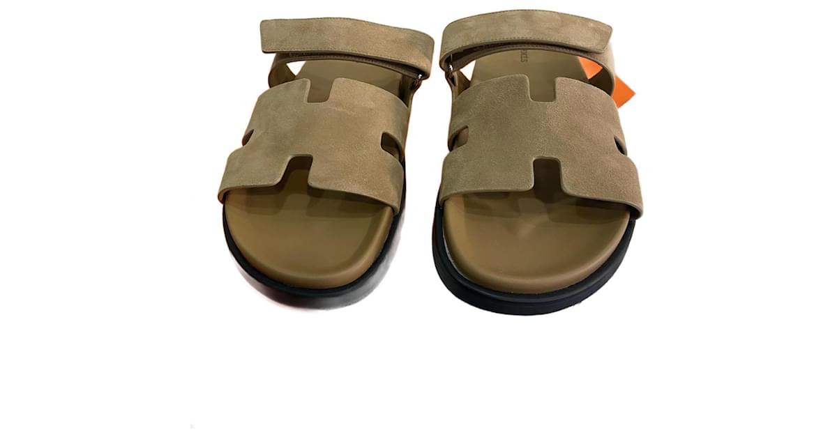 Hermes Chypre sandals tan men's style – hey it's personal shopper london