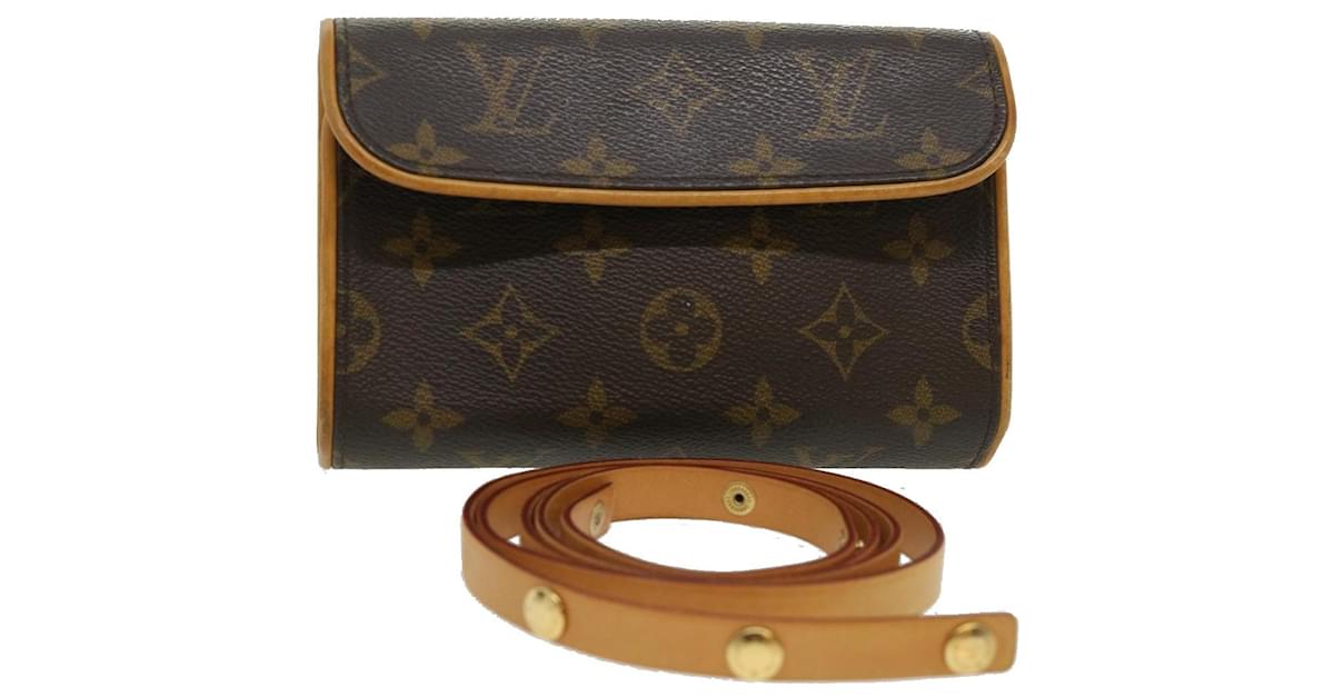 Louis Vuitton Brown Monogram Pochette Florentine Cloth ref.975673