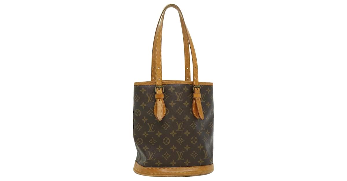 AUTH Vintage Louis Vuitton Monogram Canvas Bucket PM M42238