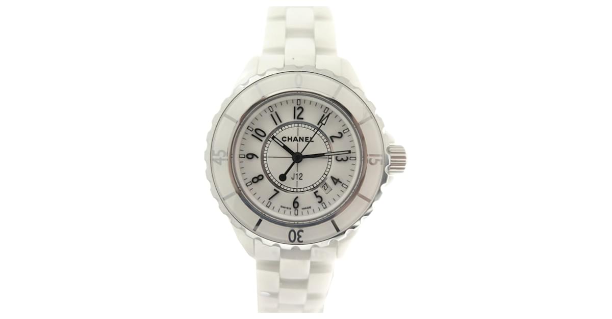 Chanel J watch12 H0968 ct quartz 34 MM IN CERAMIC WHITE