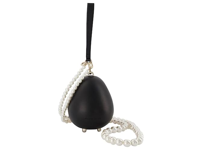 Simone Rocha egg バッグ Simone Rocha Micro Egg Bag with Pearl Crossbody Curated at