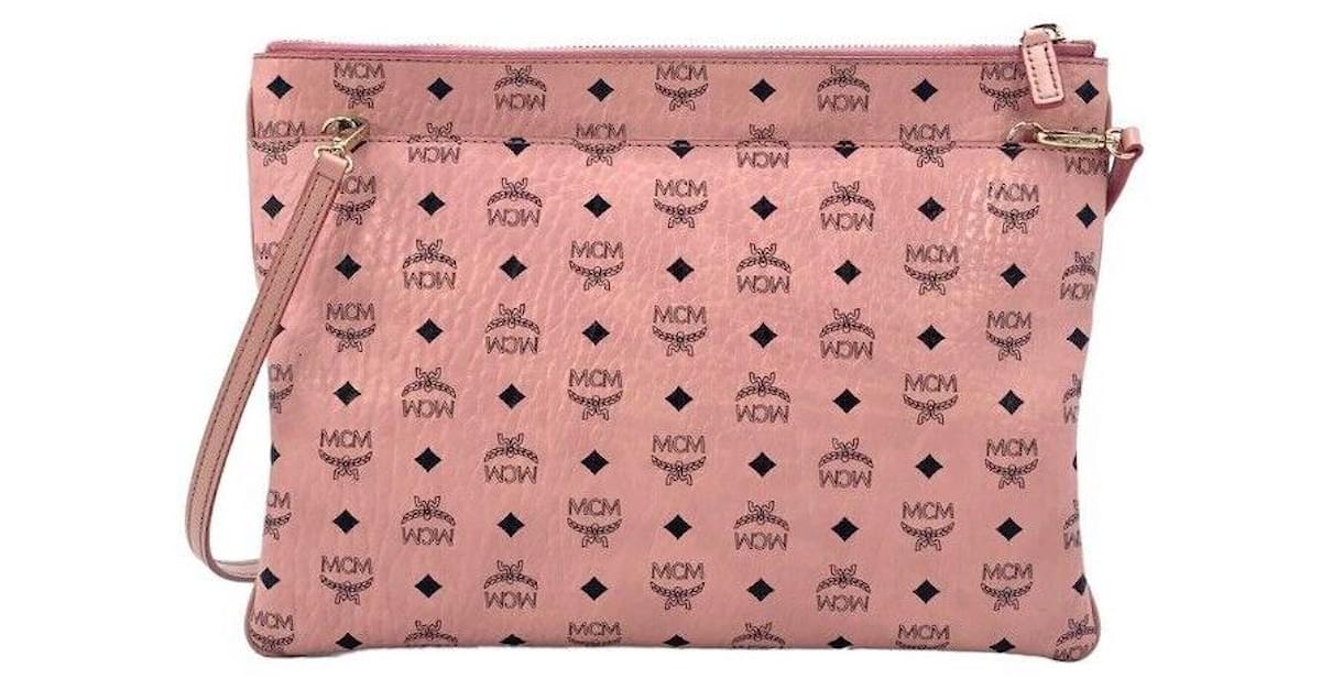 Mcm hotsell pink pouch