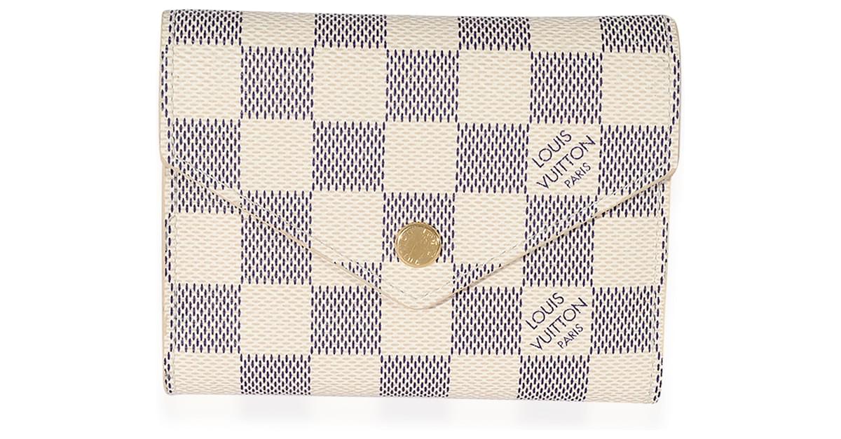 Louis Vuitton Damier Azur Victorine Wallet White ref.683469 - Joli Closet