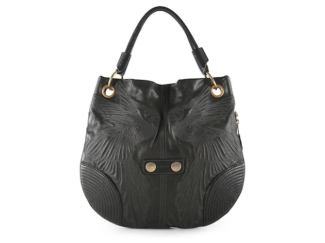 バッグ alexander mcqueen demanta Alexander Mcqueen Black Leather Angels and Demons DeManta