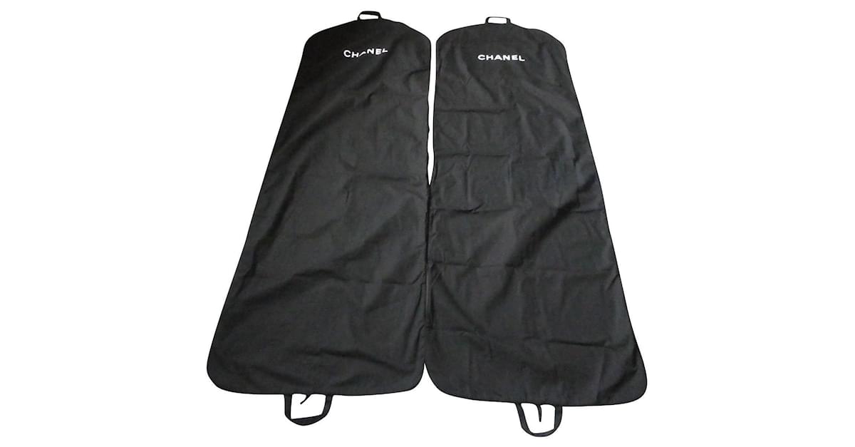 Lot of 2 new chanel garment bags never used 1M85 Black Acrylic ref