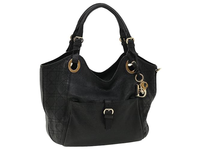 バッグ christianDior CHRISTIAN DIOR Caro Grained Leather Double Pouch Crossbody Bag