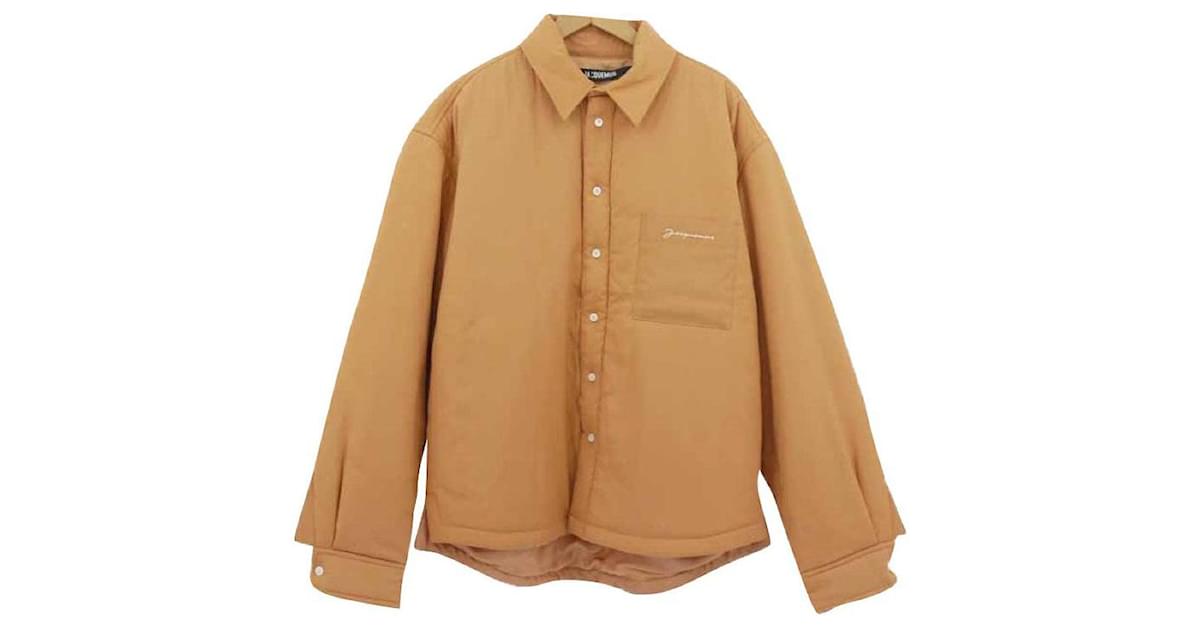 Jacquemus *ACQUEMUS Padded Jacket Shirt Jacket 21AW Orange Size