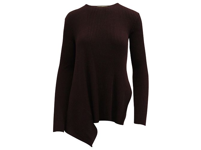 Pull Oversize Vince En Mélange Laine - Coupe Asymétrique Avec Boutons Côté - Taille L, Neuf Avec étiquette