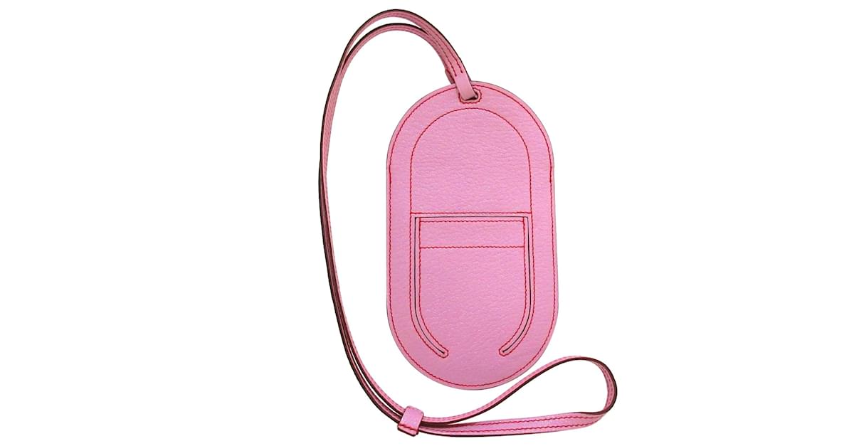 Hermès Hermes Pink In-The-Loop Phone To Go PM-Handyhülle Leder