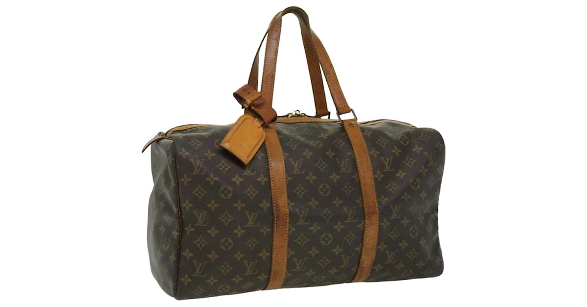 Louis Vuitton Monogram Sac Plat Hand Bag M51140 Lv Auth Jk2215