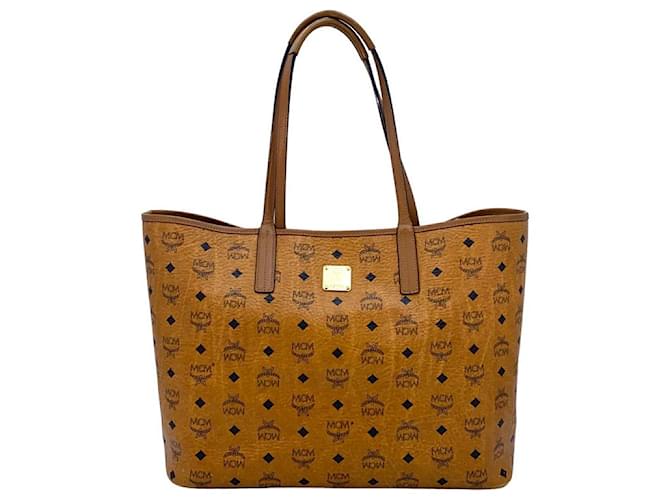 MCM VISETOS WENDESHOPPER BAG COGNAC Joli Closet