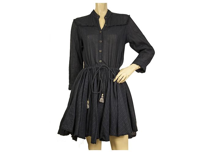 Robe Zadig & Voltaire Grise - Taille M, Longueur Genou, Occasion En Très Bon état - Style épuré