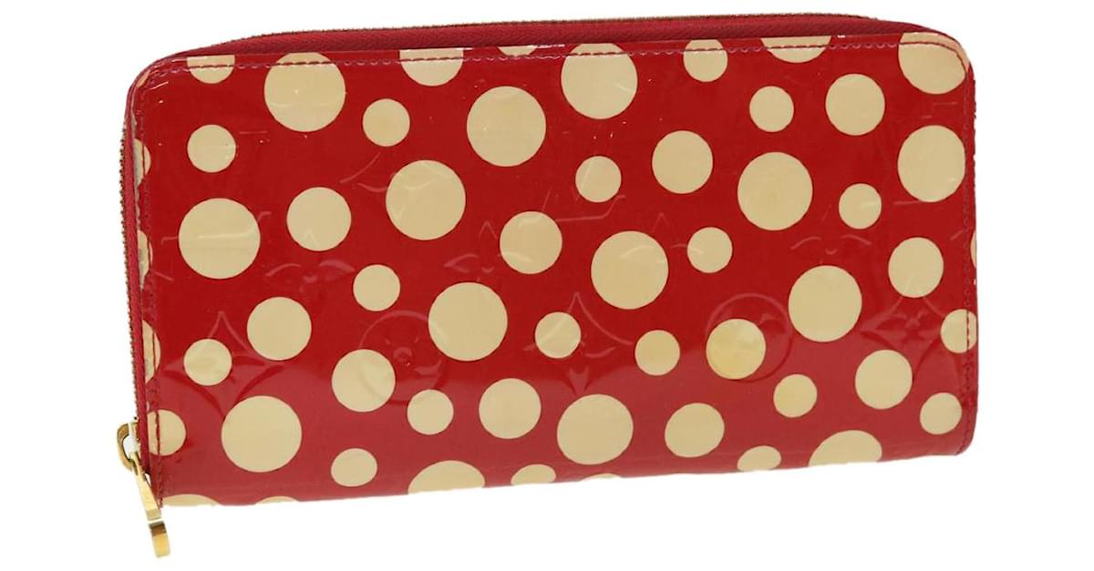 LOUIS VUITTON Vernis Yayoi Kusama Zippy Wallet Long Wallet Rouge M91572  AR7837 Red Patent leather ref.693572 - Joli Closet