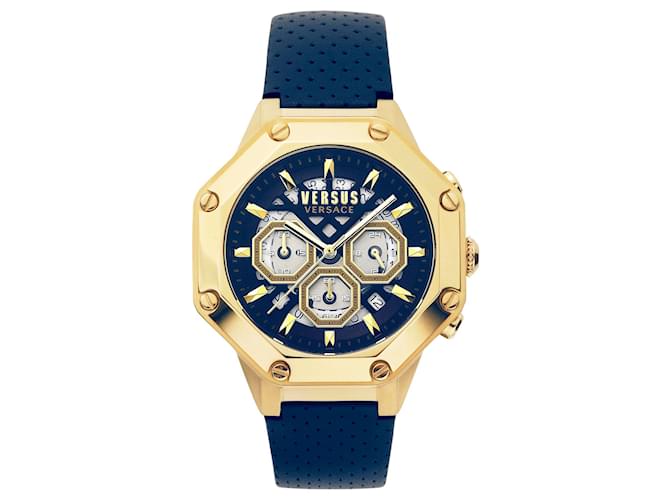 Montre chronographe Versus Versace Palestro Doré Métallisé ref
