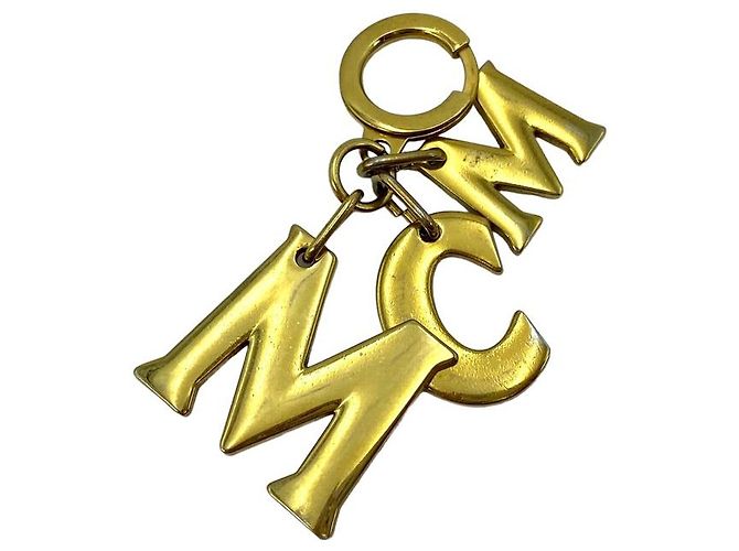 MCM METAL LETTER PENDANT GOLD Gold hardware ref.697931 - Joli Closet