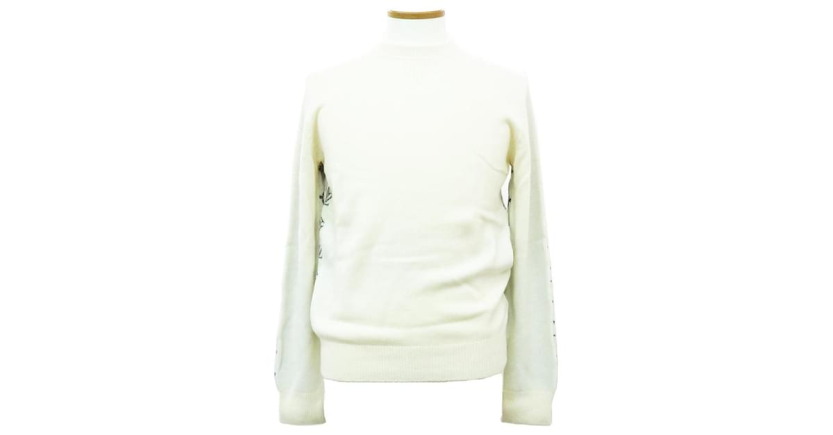 Louis Vuitton Monogram Sweater White Grey Cashmere ref.699467 - Joli Closet